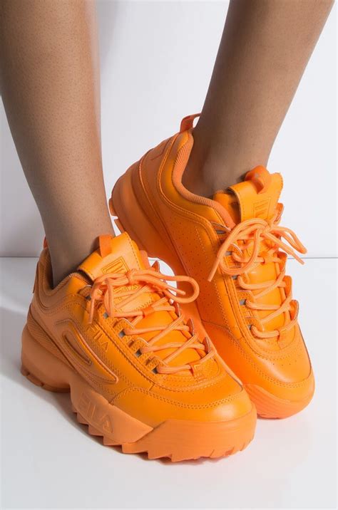 orange sneakers for women.